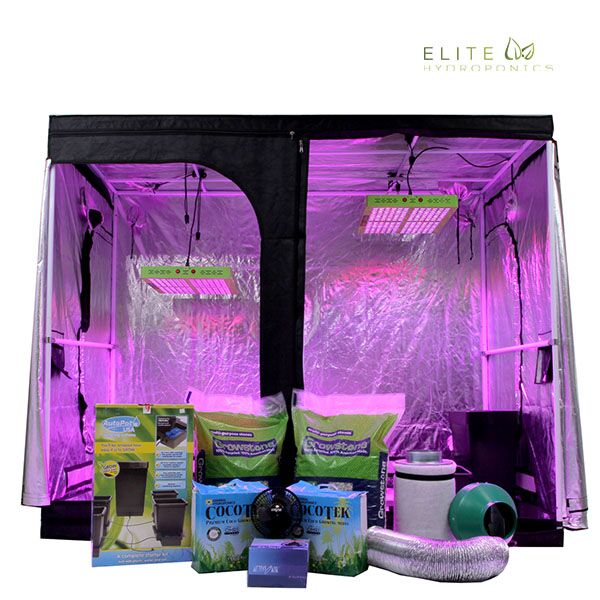 Oasis 4'x8' - 8 Plant LED Hydroponics Grow Tent System